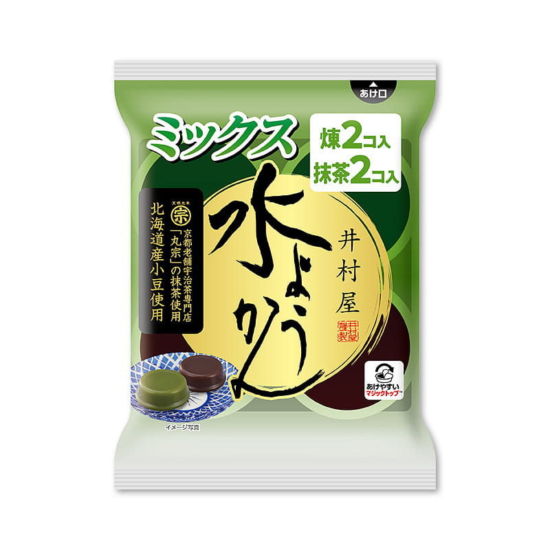 Imuraya Mizu Yokan 2 Smooth (Neri) & 2 Matcha 1 each