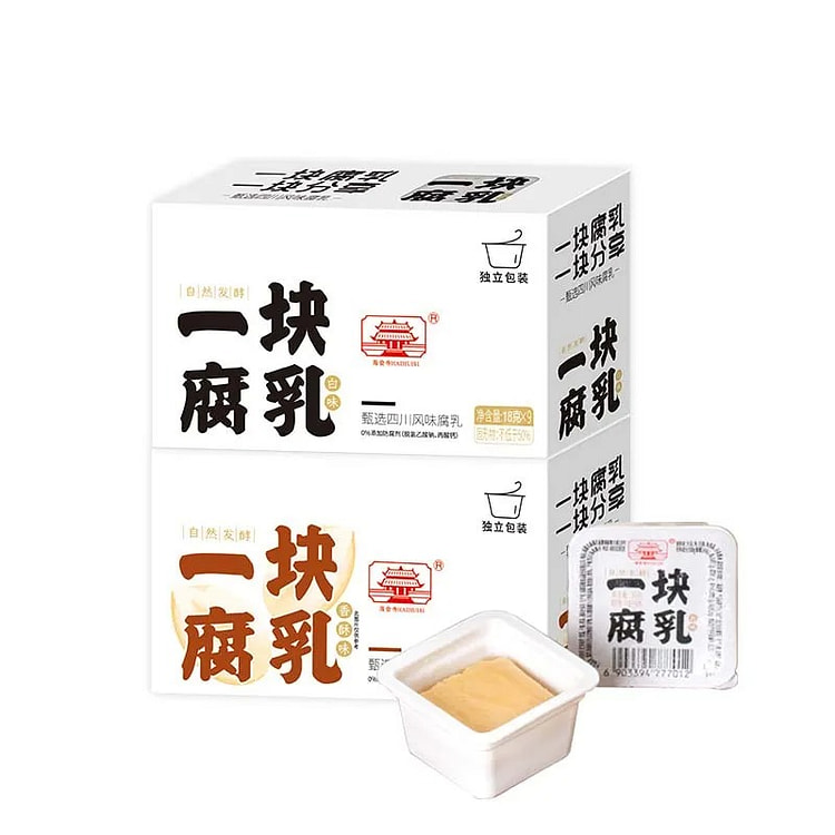 海会寺腐乳独立装自然发酵辣味腐乳20g*9小盒 180 克