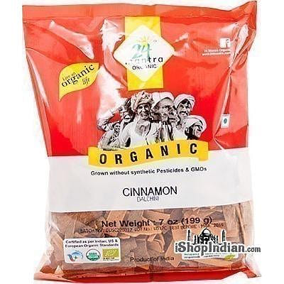 24 Mantra Organic Cinnamon Whole – Flat, 7 oz bag 7 oz