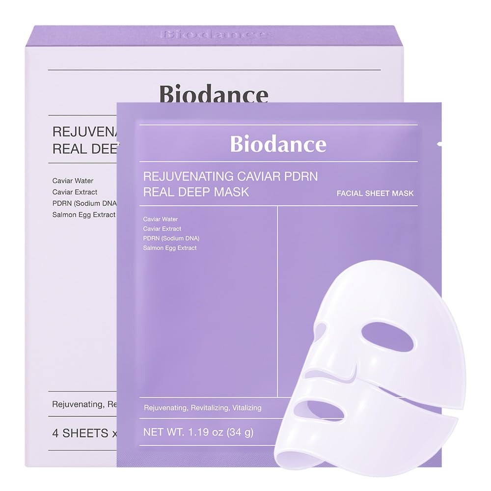 Rejuvenating Caviar PDRN Real Deep Mask 4 Pack 1 each