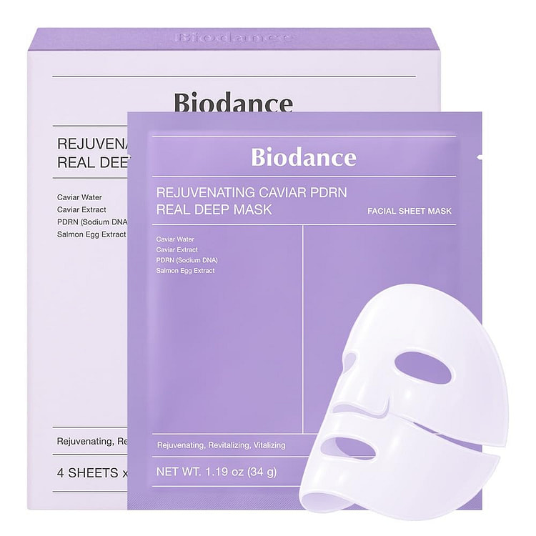 Rejuvenating Caviar PDRN Real Deep Mask 4 Pack 1 each