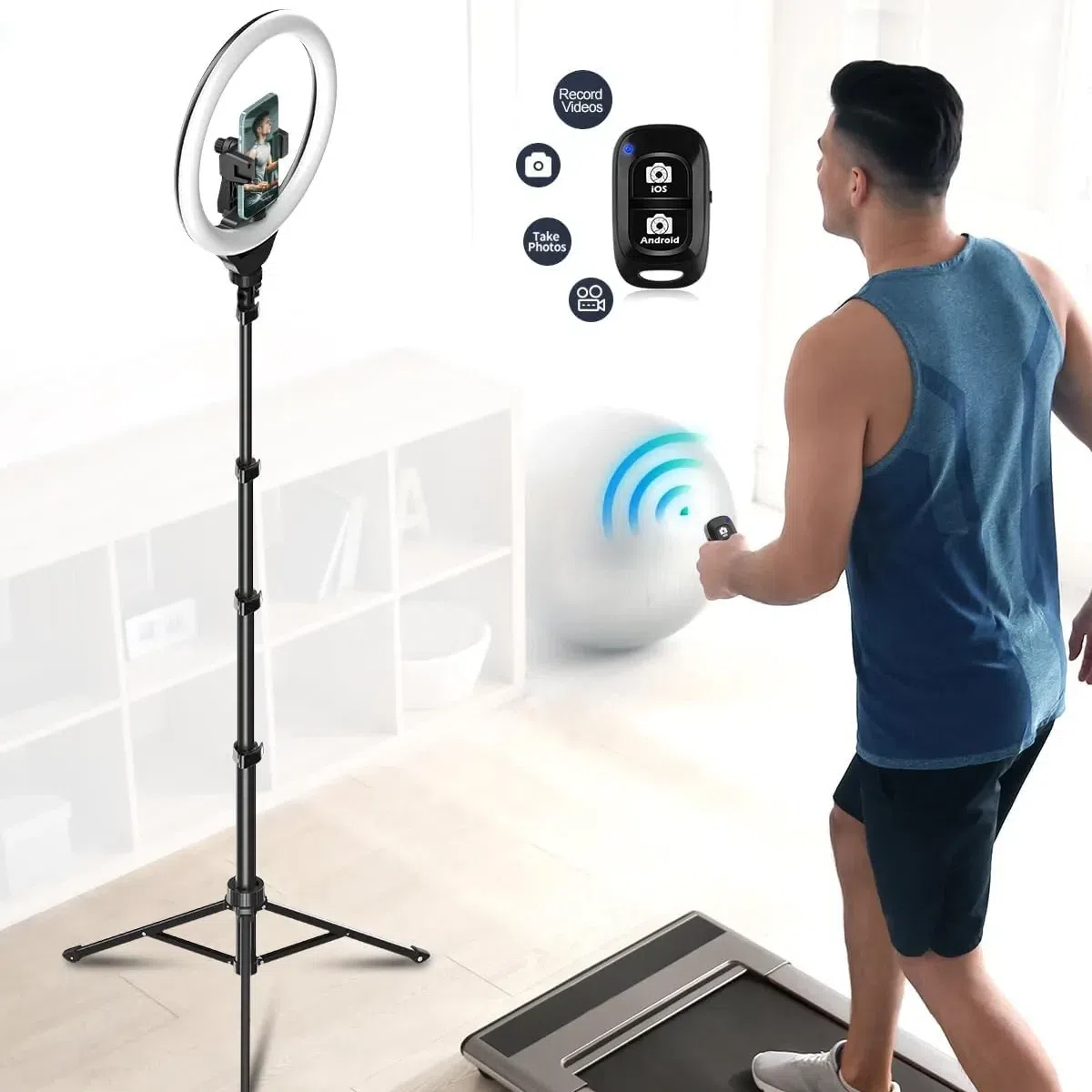 10′ Selfie Ring Light with 62 Tripod Stand for 1 box