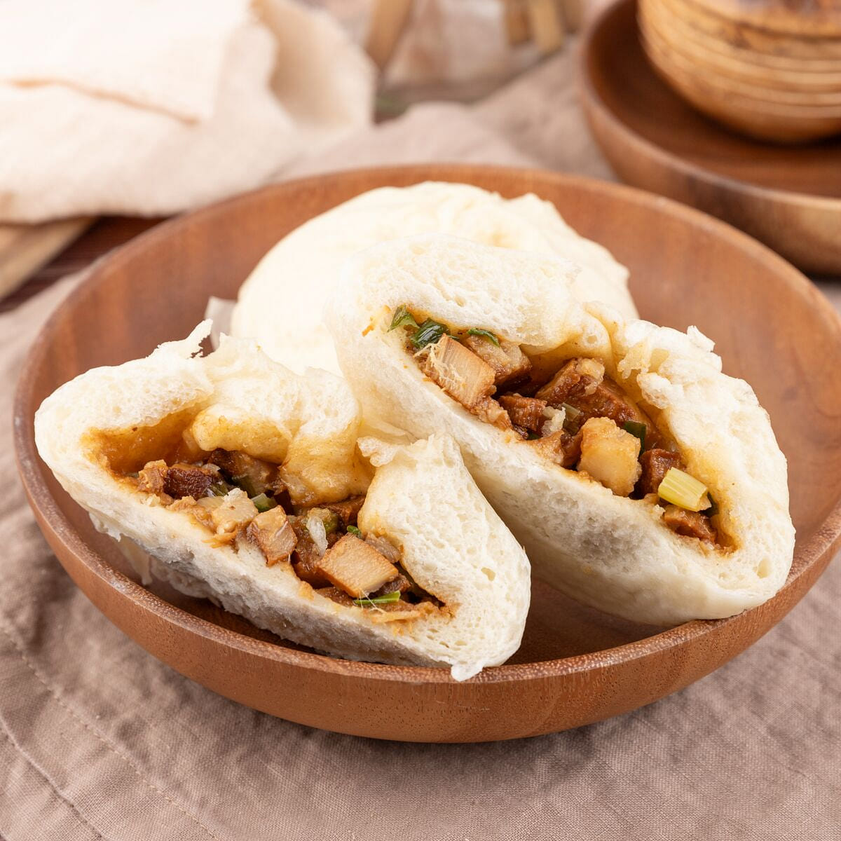 Braised Pork Buns with green onion 2 pcs 280g 1 each