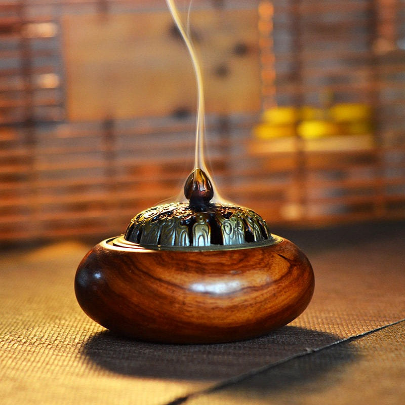 Huanghua Pear Wood Incense Burner 1 count