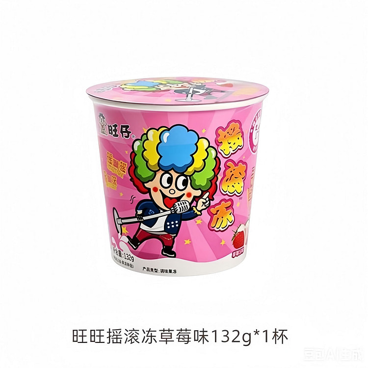 Want Want Rock Jelly Strawberry Flavor 132g 132 g