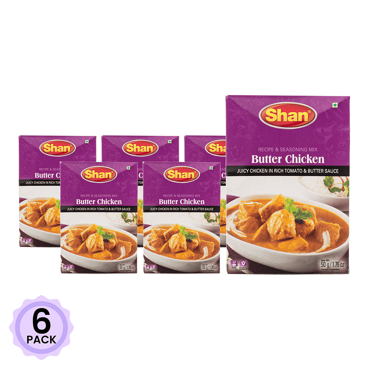 Shan 番茄奶油鸡肉调味料 1.76 盎司*6 包