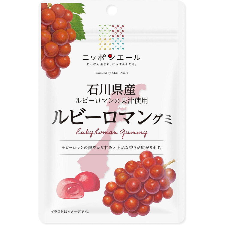 Nippon Ale Ishikawa Ruby Grape Gummy 40g 1 each