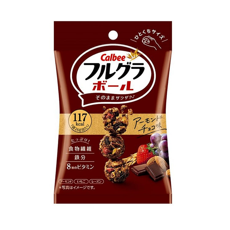 卡乐比 水果麦片球 燕麦 低卡路里 杏仁巧克力味