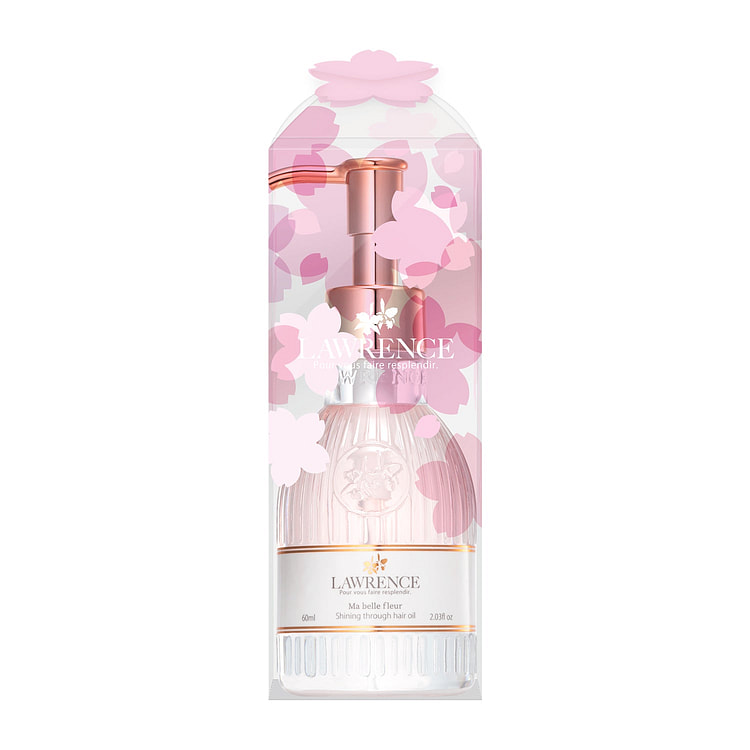 2025SAKURA限定パッケージ　ロウレンス　シャイニングスルーヘアオイル　マベルフルール〈Moisturizing〉　60mL