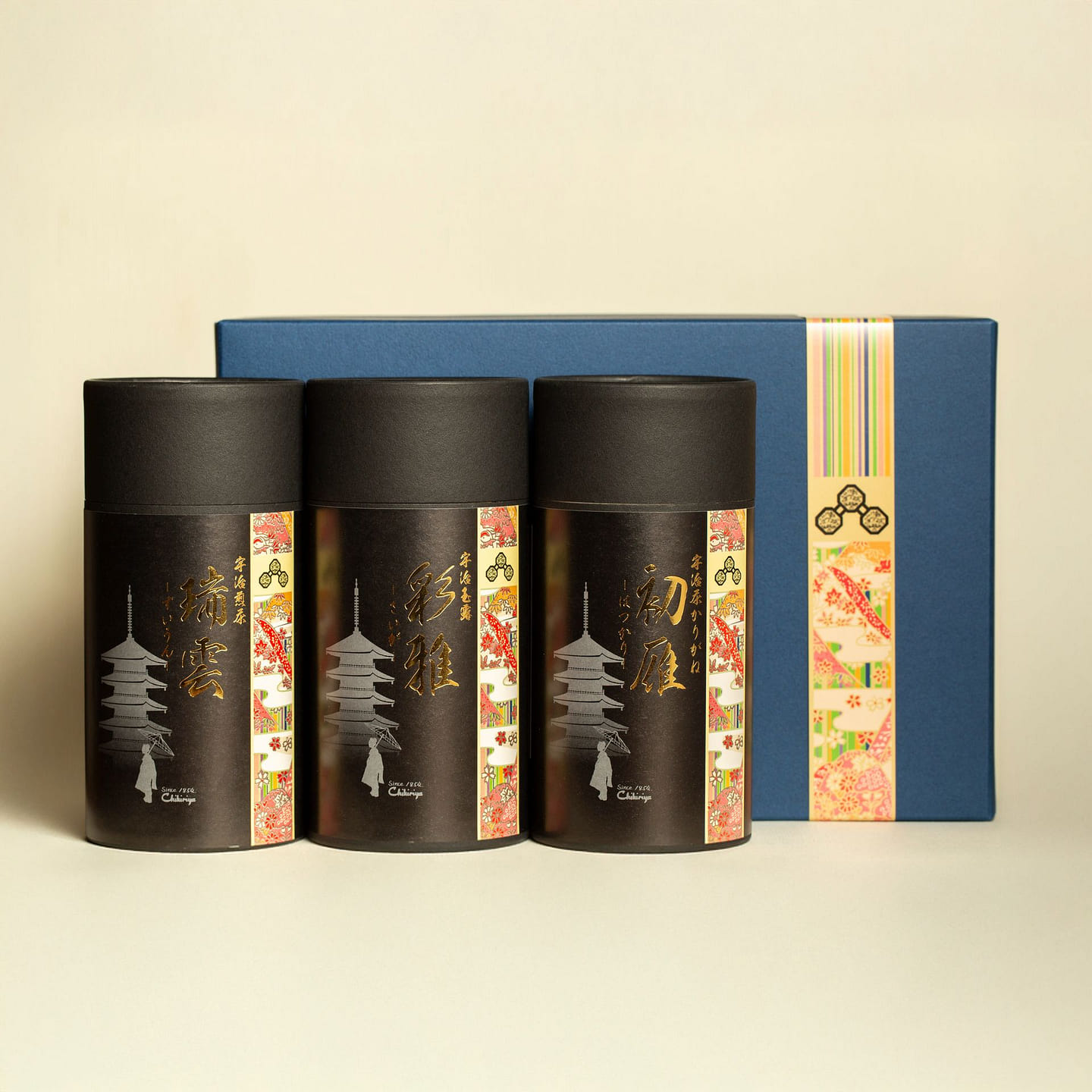 Chikiriya Premium – Tex Box Uji Kyoto: Gyokuro, Sencha, Karigane – 12.7oz 1 each