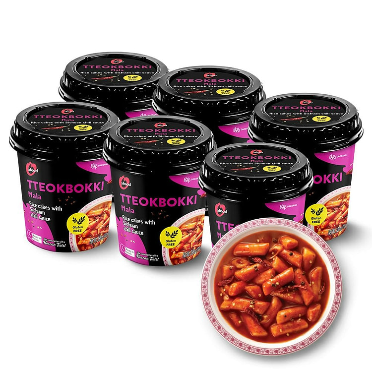 Spicy Cup Tteokbokki Instant Rice Cakes Korean 1 each