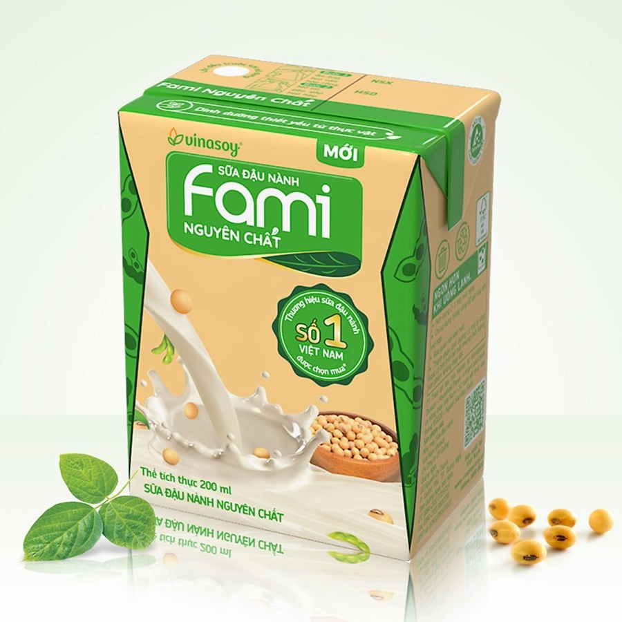 FAMI ORIGINAL SOYBEAN MILK (PACK of 6-200ML) 1 pack