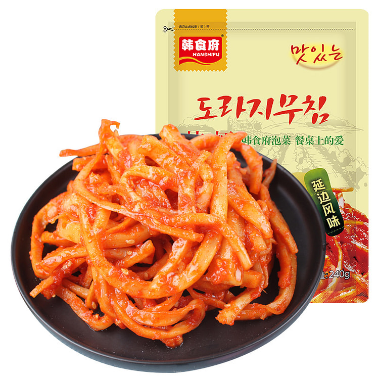 韩食府桔梗泡菜韩式桔梗狗宝咸菜下饭开胃小咸菜酱菜延边风味 240g*1袋装