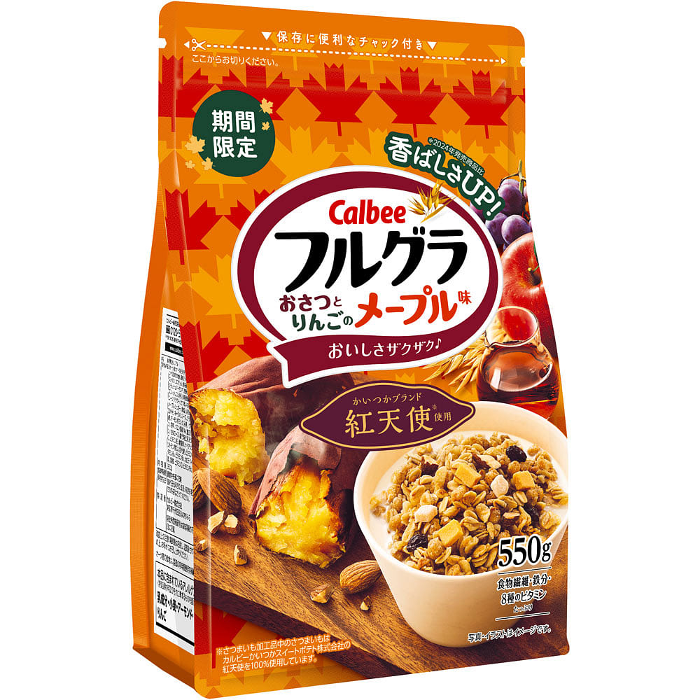 Calbee Cereal Sweet Potato Apple Maple Syrup 550g 1 each