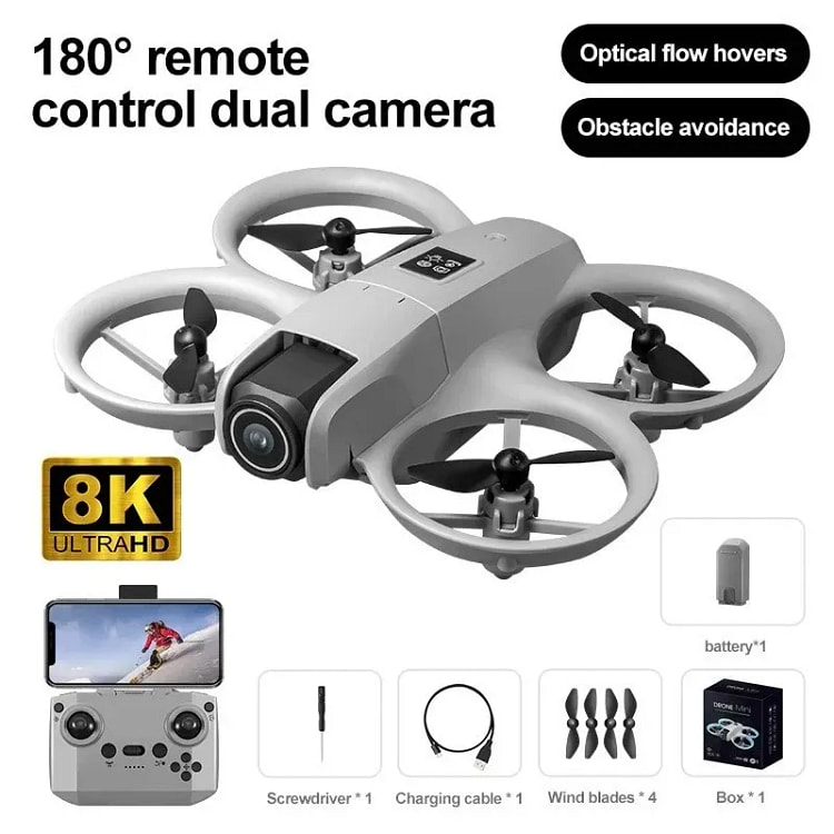 Mini Drone 2026 4K HD Dual Camera WiFi FPV RC Fold 1 box