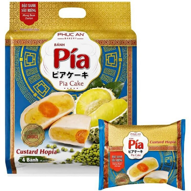 Durian Cake with Mung Bean Filling and Salted Egg 1 pack
