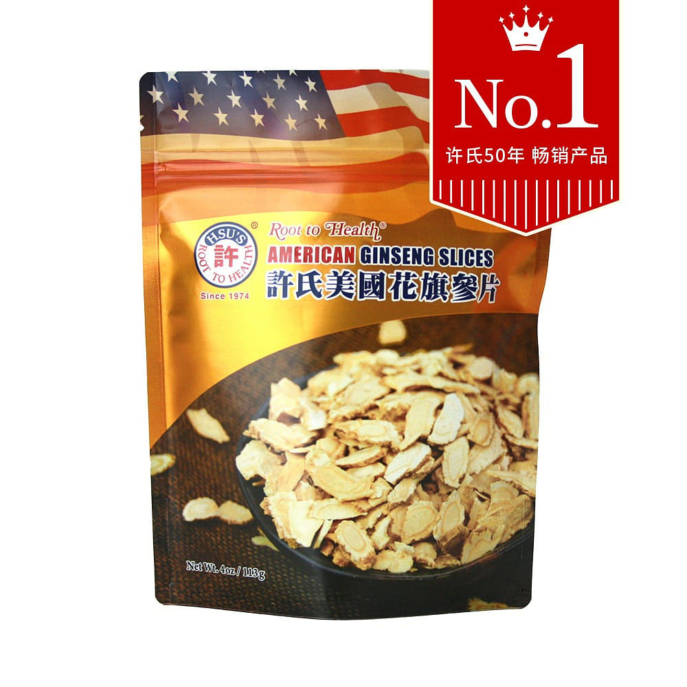 HSU'S GINSENG American Ginseng Mixed Slices 4oz 4 oz