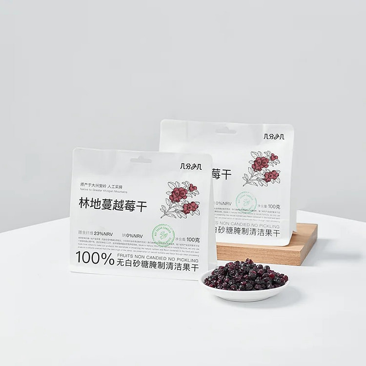 几分之几 林地蔓越莓干 烘培辅食原料果干 1袋 100 克