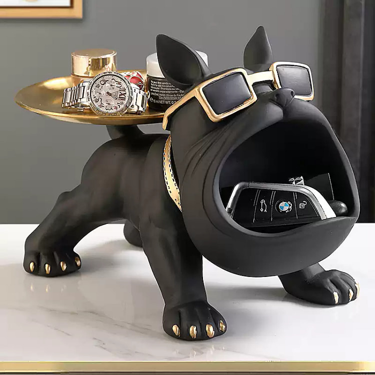 Black Big Mouth Dog Tray 1 each