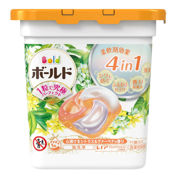 P&G Bold 洗衣凝胶球 4D 柑橘和马鞭草