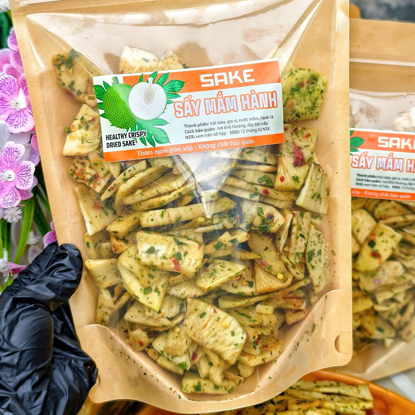 Crispy Fried Breadfruit Chips with Fish Sauce 350 g