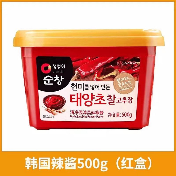 正宗韩国清净园辣椒酱韩式辣酱炒年糕甜辣鸡石碗饭拌酱 500 克