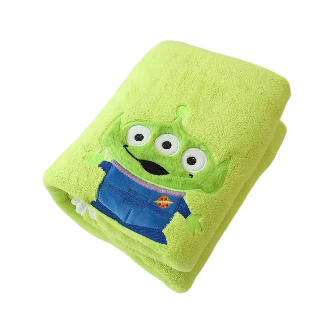 Coral Velvet Bath Towel Absorbent Towel Soft Quick Drying-Alien 1 each