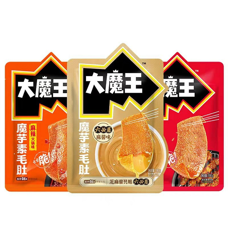 盐津铺子 大魔王素毛肚【混合3种口味约60包】