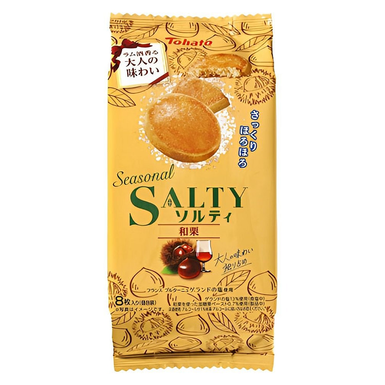 Tohato限定SALTY黄油海盐曲奇 日本栗子味 1 盒