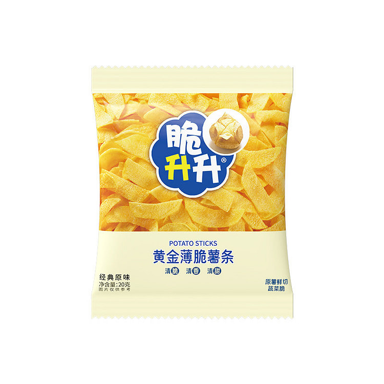 脆升升 黄金薄脆薯条(原味) 原切零食小吃 1袋 20 克
