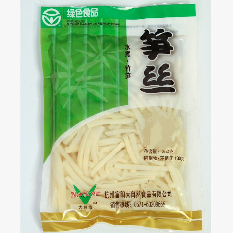 DA ZIRAN FRESH BAMBOO SHOOT STRIPS 250g*1bag 250 g