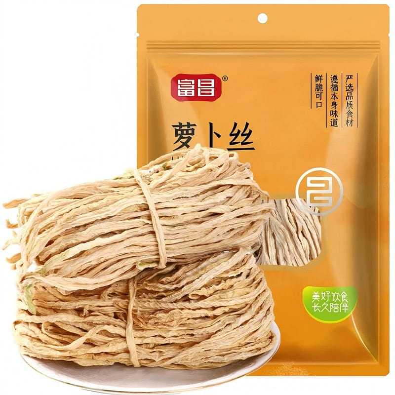 富昌 萝卜丝300g日晒风干白萝卜条干货咸菜小凉菜 300 克