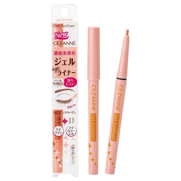 セザンヌ ジェルアイライナ- 50 ピンクベージュ 1 カウント