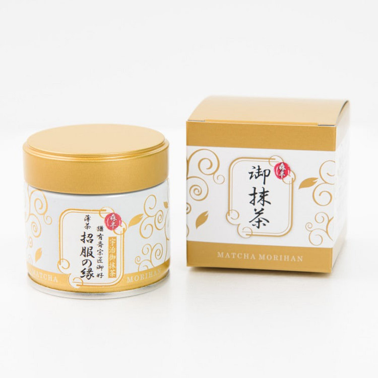 森半 高级罐装宇治抹茶粉 30g 招服の縁