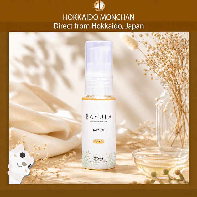 Hokkaido Jun Bayu Honpo BAYULA Hair Oil SILKY 30mL 1 each