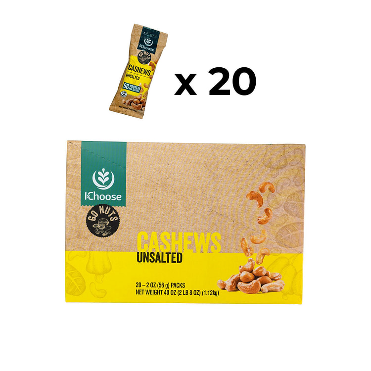 Go Nuts 无盐坚果，56克，盒装20包 5 包