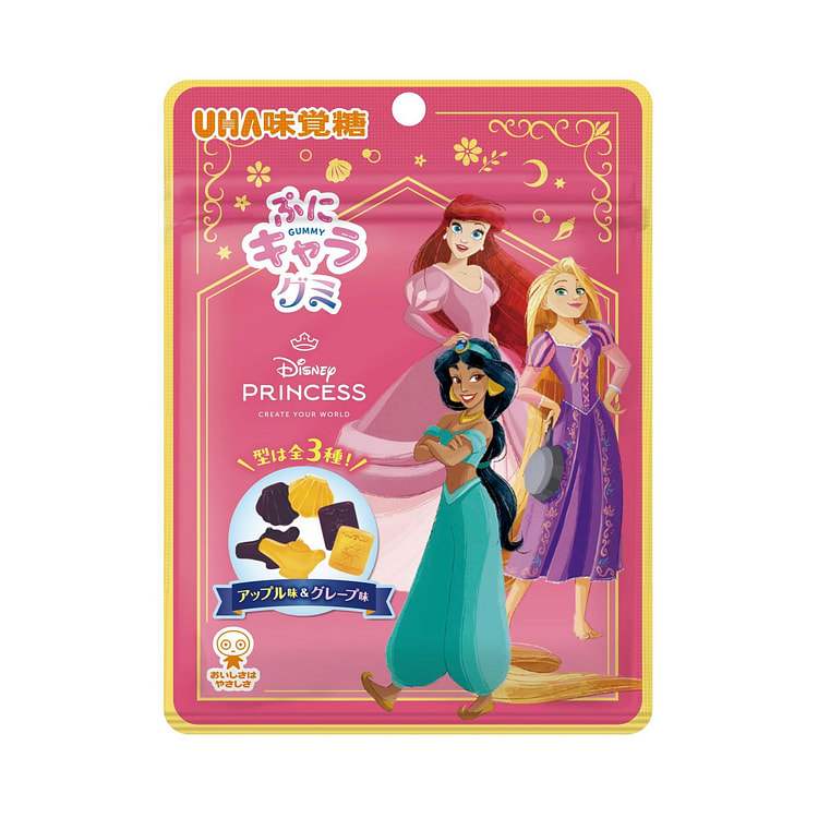 UHA Mikakuto Puni Chara Gummy Disney Princess 50 g