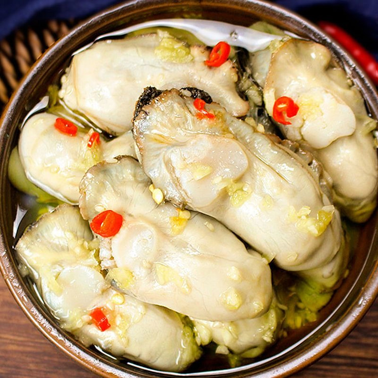 即食蒜蓉生蚝肉 海鲜罐头 活蚝现做 美味下饭菜1罐