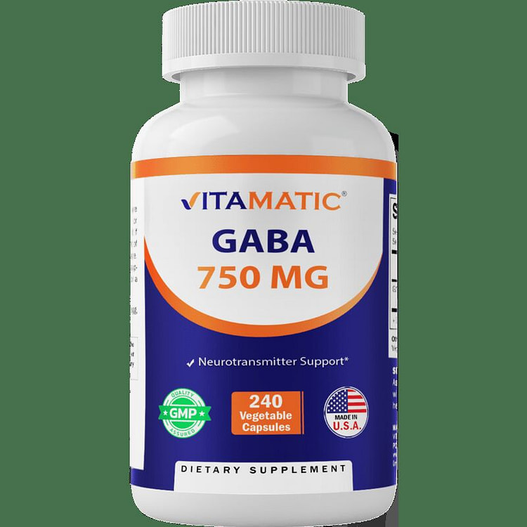 GABA (Gamma Aminobutyric Acid) 750mg-240 Capsules