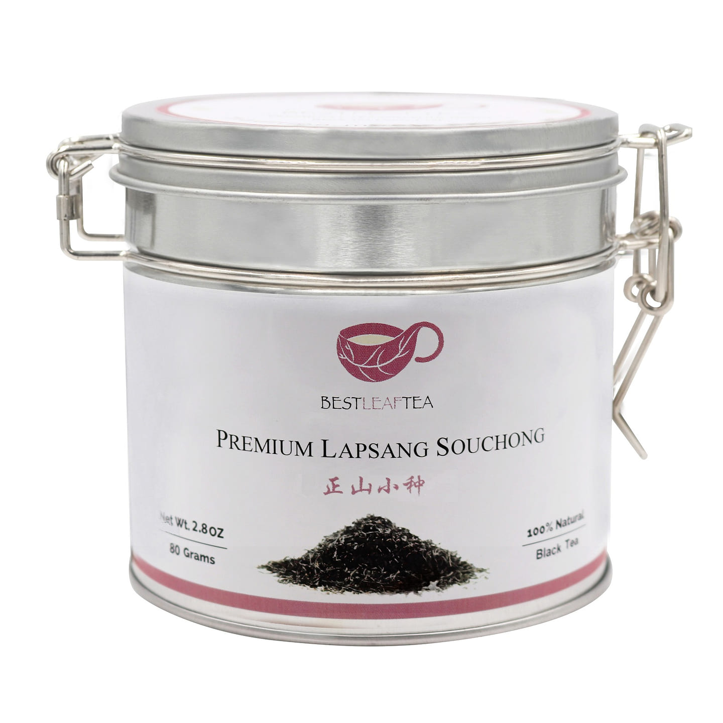 BESTLEAFTEA Premium Flowery Lapsang Souchong Black Tea 80g tin 2.8 ออนซ์