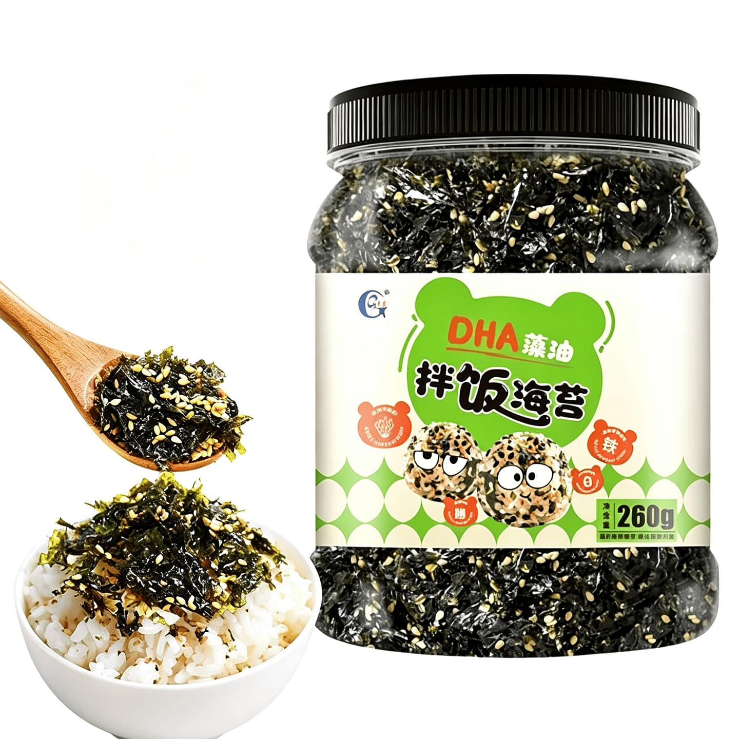 High-Calcium Seaweed Flakes for Mixing with Rice 260 g