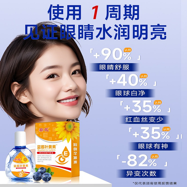 【医用级 1周缓解】葵花 叶黄素滴眼液