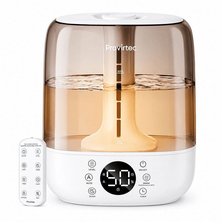 Provirtec 6L Self-Cleaning Humidifier for Large Ro 200 pack
