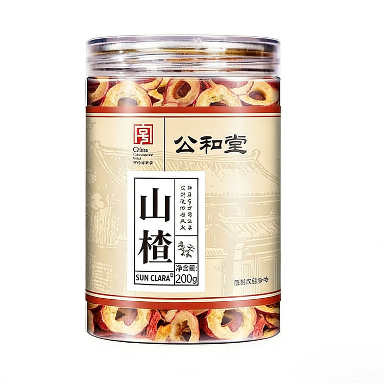 Gong and Tang Mountain Hawthorn Dried Fruit 200g 1 bottle