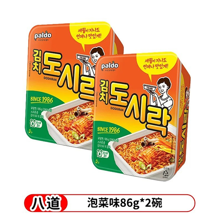 韩国Paldo八道碗面 泡菜味 86g*2