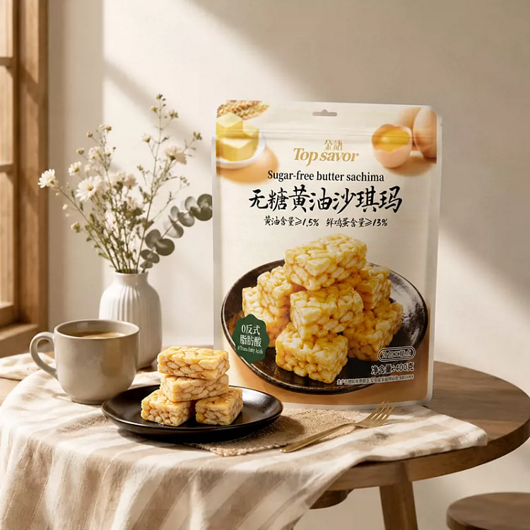 Jinyu Sugar free Butter Sachima 400g 400 g