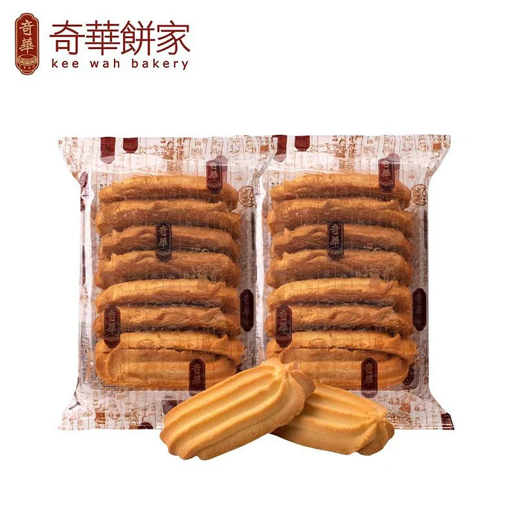 香港奇华饼家 香脆曲奇饼干 2包装 132g*2袋