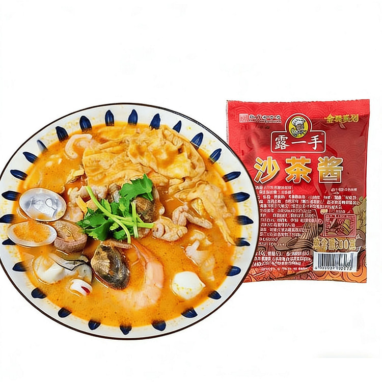 露一手沙茶酱闽南沙茶面酱 沙茶火锅底料沙茶拌粉拌面 60 克*2 包