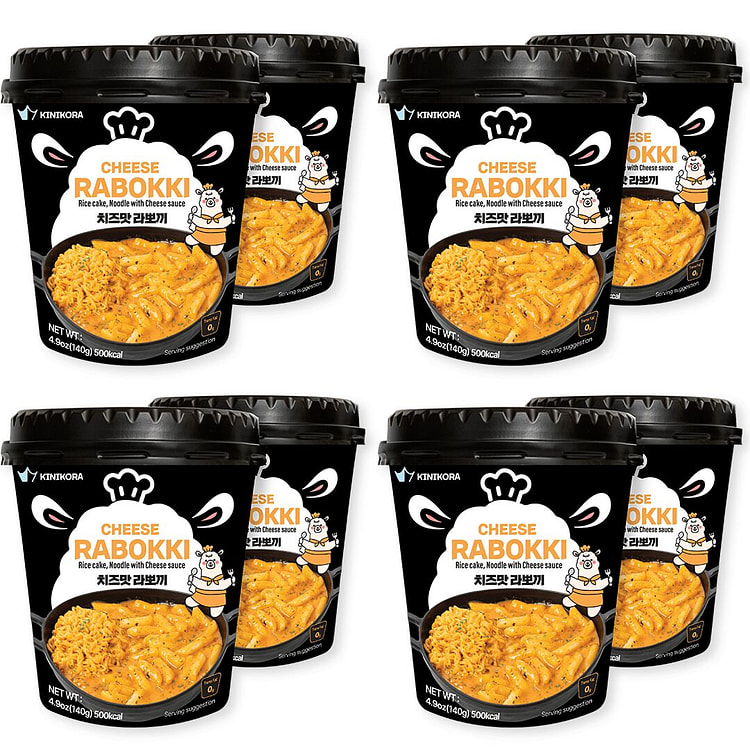 Korean Premium Cheese Rabokki Cup 8-Pack