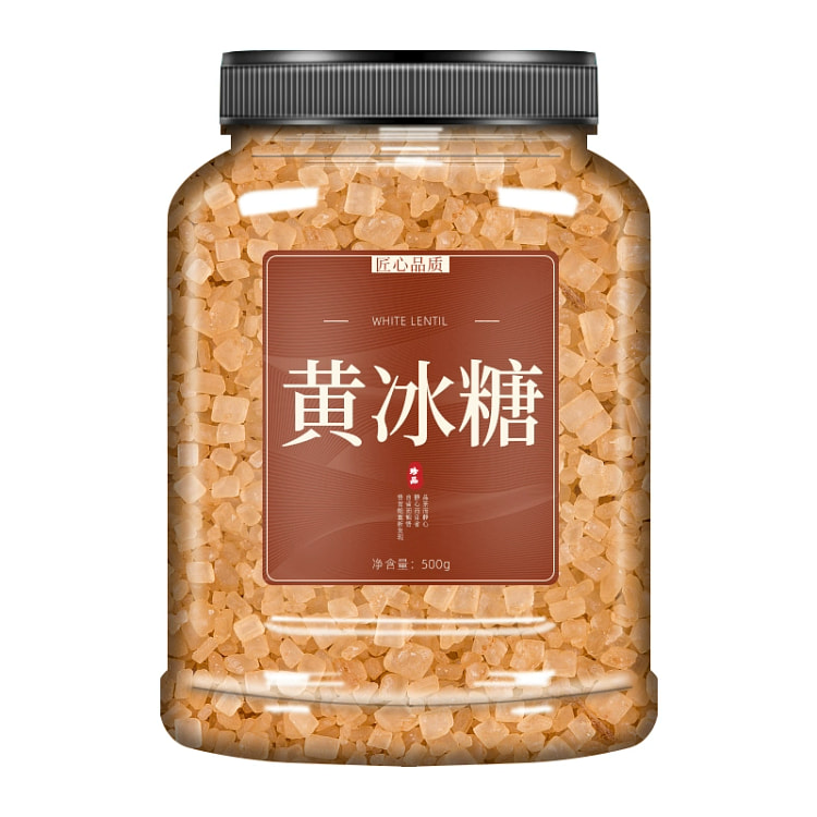冰糖特级小粒纯正单晶黄冰糖500g*1瓶